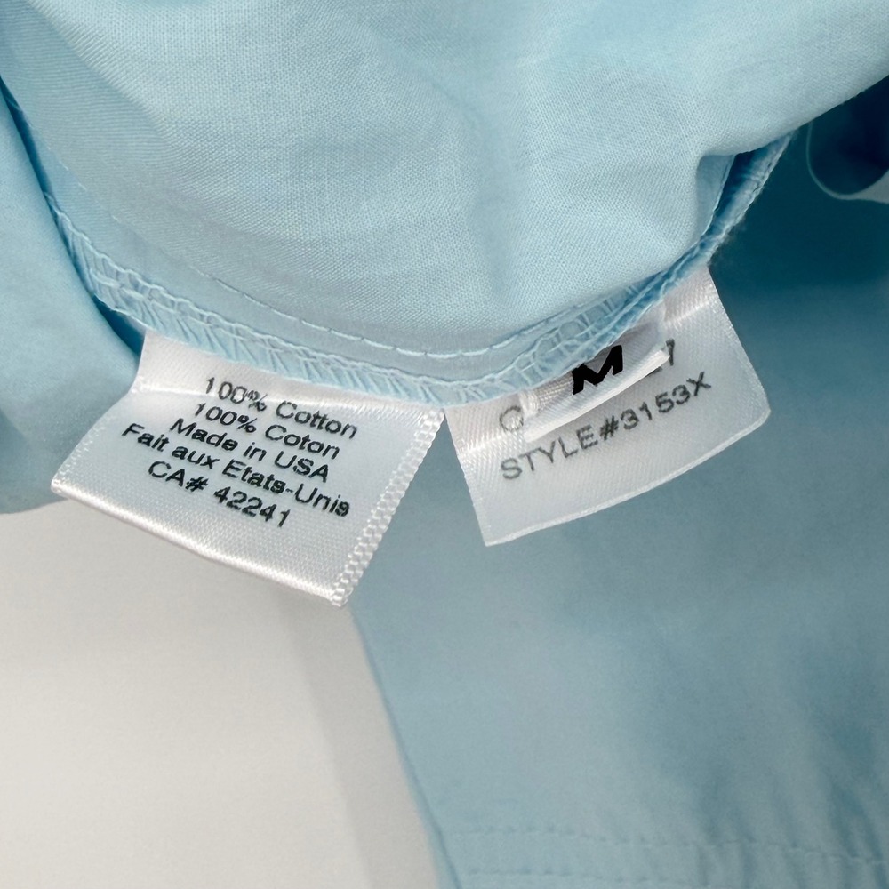 NWOT Stark X Wide Leg Pants Light Blue Cotton Stretch Drawstring Made in USA M - Picture 4 of 15